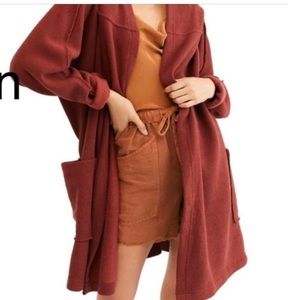 Free People Hooded Cardigan